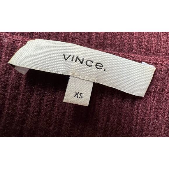 VINCE WOOL CASHMERE RIB COLORBLOCK WOMEN SWEATER Women’s SIZE XS - Picture 6 of 9